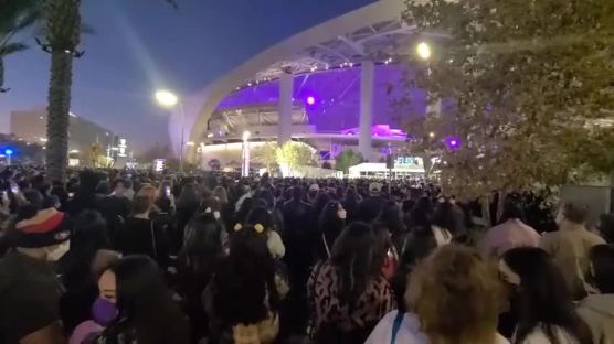 LA공항부터 "오빠" 들썩…세계각국 아미 몰려간 BTS 콘서트 