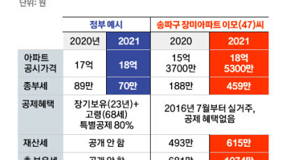 공시가 18억 1주택자 종부세가 70만원? 공제없인 459만원