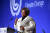 미아 모틀리 바베이도스 총리가 지난 1일 영국 글래스고의 COP26 개막식에서 연설하고 있다. 연합뉴스
