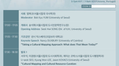 서울시립대학교 도시인문학연구소 제70차 국제포럼 개최
