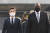 서욱 국방부 장관과 로이드 오스틴 미국 국방부 장관이 지난 3월 18일 서울 국립서울현충원 현충탑에서 참배를 마친 뒤 걸어 나오고 있다.[사진공동취재단]