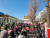 8일 서울 여의도 국회 앞 의사당대로에서 코로나 피해 자영업자 총연대가 집회를 열었다. 이병준 기자