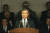 1988년 2월 25일 제13대 대통령에 취임한 노 전 대통령의 취임식 한 장면. [중앙포토]