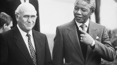 남아공 백인정권 마지막 대통령…흑인차별 끝낸 클레르크[1936~2021.11.11]