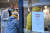 독일의 한 백화점 앞에 백신 패스 정책을 알리는 안내 글이 붙어 있다. [EPA=연합뉴스]  