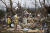 토네이도로 파괴된 켄터키주 볼링 그린 주택가에서 구조대원들이 생존자를 수색하고 있다. AP=연합뉴스