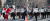 성탄절인 25일 오후 서울 중구 시청역 인근에서 보수단체 회원들이 박근혜 전 대통령 특별사면 환영과 건강을 기원하는 행진을 하고 있다. 뉴스1