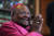 2014년 4월 남아공 케이프타운의 세인트 조지 대성당에서 열린 인종차별 철폐 20주년 행사에 참석한 데스몬드 투투 명예 대주교. [AFP=연합뉴스]