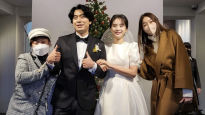 이시언·서지승 결혼식 인증샷...기안·박나래·한혜진 '나혼산' 의리