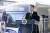 문재인 대통령이 28일 울산 태화강역에서 열린 동남권 4개 철도건설사업 개통식에서 발언하고 있다. 뉴스1