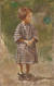 슬기, 53x35cm, Oil on canvas, 1990. 작가가 큰딸 슬기의 모습을 그린 것읻자. [사진 가나부산]