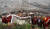 페루 주술사들이 29일 수도 리마의 산 크리스토발 언덕에서 2022년 예언 의식을 진행했다. EPA=연합뉴스