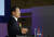 이재명 더불어민주당 대선후보가 3일 오전 서울 영등포구 한국거래소에서 열린 2022년 증권·파생상품시장 개장식에서 축사하고 있다. 뉴스1