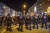 지난 3일 독일 마그데부르크 도심에서 정부의 방역강화 조치에 항의하는 시위대와 경찰이 대치하고 있다. 연합뉴스