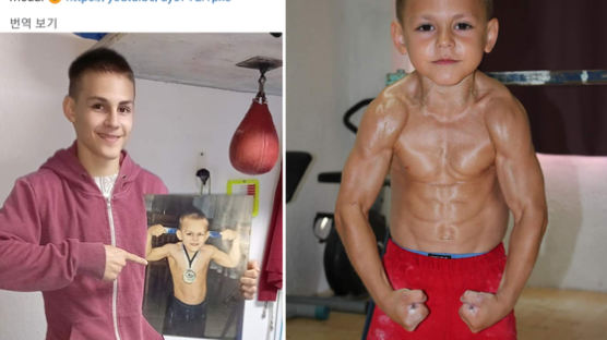 기네스북 올랐던 5살 근육질 꼬마, 13년 뒤 놀라운 근황