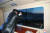 김정은 북한 국무위원장이 지휘차량에서 극초음속 미사일 시험발사를 참관하는 모습. [조선중앙통신=연합뉴스]