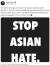 윔스가 지난해 3월 아시아인에 대한 혐오를 멈추라며 자신의 트위터에 올린 게시물.[소니 윔스 트위터 캡처]