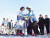 중국 아이들이 스키 체험을 하고 있다. [사진 저우젠 카타르 주재 중국대사 트위터]