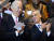 2011년 5월 열린 시카고 시장 취임식 행사에서 람 이매뉴얼(오른쪽)이 당시 조 바이든 부통령과 기뻐하고 있다. EPA=연합뉴스