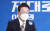 더불어민주당 이재명 대선 후보가 26일 서울 여의도 중앙당사에서 기자회견을 하고 있다. 김상선 기자