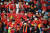 베트남에서 열린 월드컵 최종예선에서 중국축구대표팀을 응원하는 중국팬들. [AFP=연합뉴스]