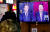 3일 서울역 대합실에서 시민들이 2022대선 4자 대통령후보초청 방송토론을 시청하고 있다. 뉴스1