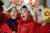 지난 17일 저장(浙江)성 후저우(湖州)시의 한 유치원에서 자신이 만든 호랑이 모자를 쓰고 있는 어린이들. ⓒ신화통신