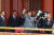 지난해 7월 중국 공산당 창당 100주년 기념 행사에서 손 흔드는 시진핑 중국 국가주석. 로이터=연합뉴스 