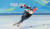 차민규가 12일 중국 베이징 국립 스피드스케이팅 경기장에서 열린 2022 베이징 동계올림픽 스피드 스케이팅 남자 500m 경기에서 질주하고 있다. 베이징=김경록 기자