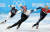 11일 베이징 캐피털 실내 경기장에서 열린 2022 베이징 동계올림픽 쇼트트랙 남자 500미터 예선전에 출전한 황대헌이 레이스를 펼치고 있다. 연합뉴스