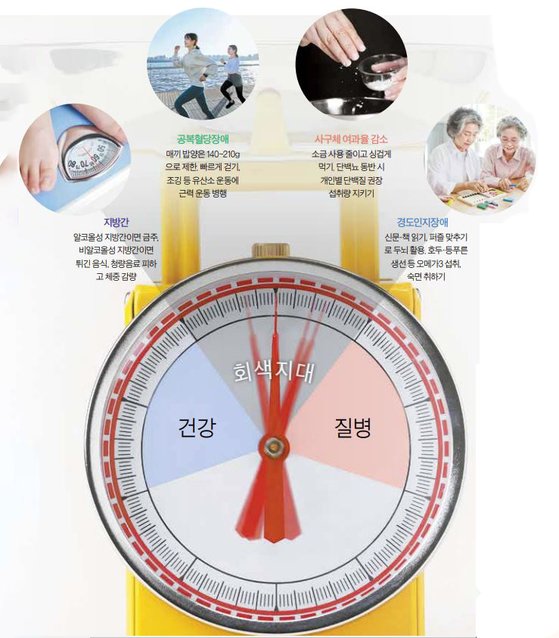 치매·신부전 꼼짝마···내몸의 불청객 미리 아는 '그레이존 시계' [건강한 가족] | 중앙일보