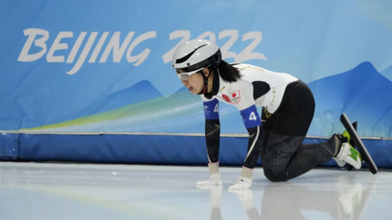 결승선 앞에서 미끌… 여자 팀 추월 금메달 놓친 일본