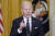 조 바이든 미국 대통령이 지난 15일 백악관에서 우크라이나 위기와 관련해 러시아를 믿을 수 없다고 말하고 있다