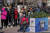 16일 빙둔둔 굿즈를 사기 위해 베이징 올림픽 기념품 매장 앞에 서 있는 사람들. AP=연합뉴스
