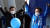 20일 이재명 민주당 대선 후보는 수원(왼쪽)과 안양(오른쪽) 유세에서 각각 양복과 파란색 점퍼를 입는 등 옷차림에 변화를 줬다. 연합뉴스