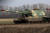 우크라이나 접경지역인 러시아 남부 로스토프에서 21일 러시아 군용장비가 이동하고 있다. TASS=연합뉴스