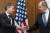 지난 1월21일 만난 블링컨(왼쪽) 미 국무장관과 라브로프 장관. 이들은 24일 만나기로 했으나 회담은 취소됐다. AP=연합뉴스
