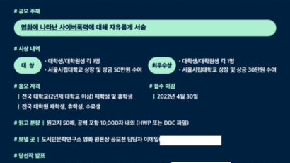 서울시립대학교 도시인문학연구소, 제3회 영화평론상 공모전 연다