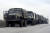러시아의 군용 트럭과 버스가 23일(현지시간) 우크라이나로부터 독립을 선언한 도네츠크인민공화국(DPR)과 국경을 마주하고 있는 러시아 남서부 로스토프 지역을 지나고 있다. AFP=연합뉴스