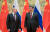 지난 4일 시진핑 중국 국가주석과 푸틴 러시아 대통령이 올림픽 개막식에 앞서 정상회담을 열었다. 타스=연합통신
