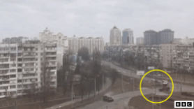 키예프 휘젓고 다니는 러 군용차량…우크라 수도 함락 초읽기