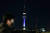 지난달 27일 서울 용산구 남산서울타워가 노란색과 파란색 조명을 밝히고 있다. 뉴스1