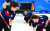 베이징올림픽 여자컬링에서 팀 킴의 스킵 김은정이 작전을 지시하고 있다. [연합뉴스]