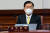 정의용 외교부 장관이 2일 오전 서울 종로구 정부서울청사에서 열린 국무회의에 참석했다. 뉴스1