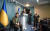 볼로디미르 젤렌스키 우크라이나 대통령이 3일(현지시간) 수도 키이우의 벙커에서 기자들의 질문에 답하고 있다. [AFP=연합뉴스]