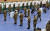 4일 오전 충남 논산 연무문화체육센터에 마련된 제2사전투표소를 찾은 육군훈련소 훈련병들이 소중한 한 표를 행사하고 있다. 프리랜서 김성태 