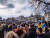 지난 5일 우크라이나 헤르손시에서 열린 러시아군을 향한 우크라이나인의 저항 시위 모습. 트위터 캡처