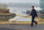 윤석열 대통령 당선인이 13일 오후 반려견 '토리'와 서울 반포한강공원을 산책하고 있는 모습. [사진 윤석열 당선인 측]