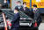 윤석열 대통령 당선인이 11일 오전 공식 일정을 소화하기 위해 서울 서초구 자택에서 나와 벤츠 차량에 오르고 있다. [뉴스1]