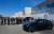 22일(현지시간) 독일 베를린 인근 테슬라 '기가팩토리' 개장식 모습. [AFP=연합뉴스]